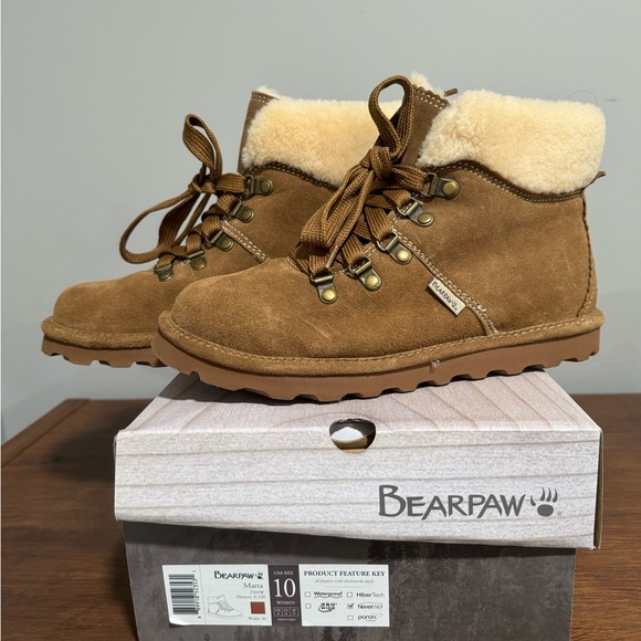 Bear Paw Brown Marta Suede Lace-Up Boots - Picture 6 of 7